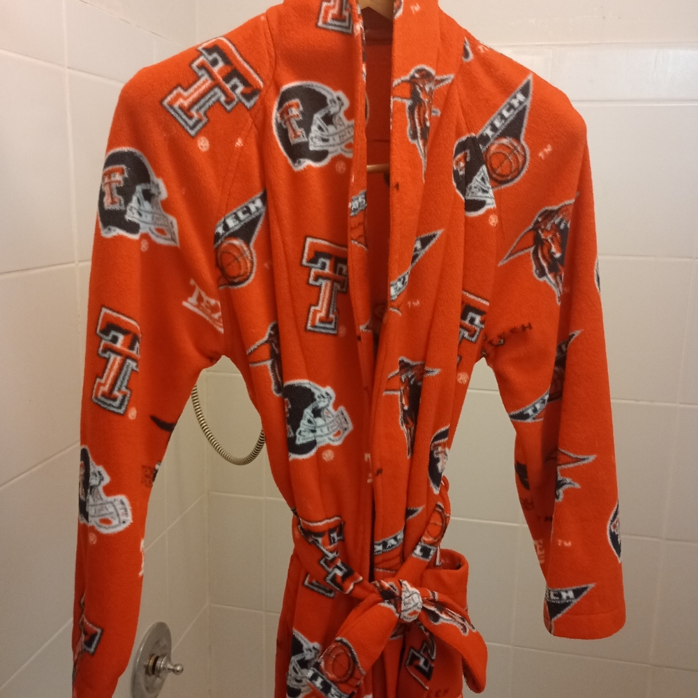 Texas Tech Men's Signature Red Velour Bath Robes L/XL
